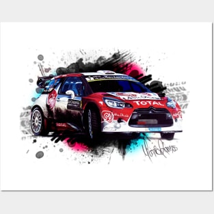 Kris Meeke's Citroen DS3 WRC Posters and Art